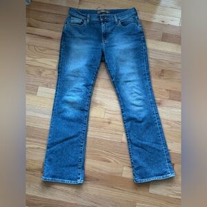 VTG Old Navy Below the Waist Bootcut Jeans 10p Stretch Low Rise Loose Fit Y2K